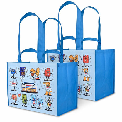 Costco Character Reusable Tote Bag, 2 Pack