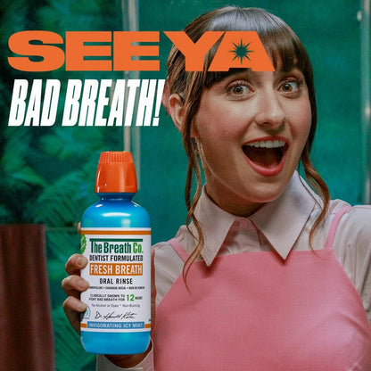 The Breath Co Mouthwash Icy Mint, 2 x 1L