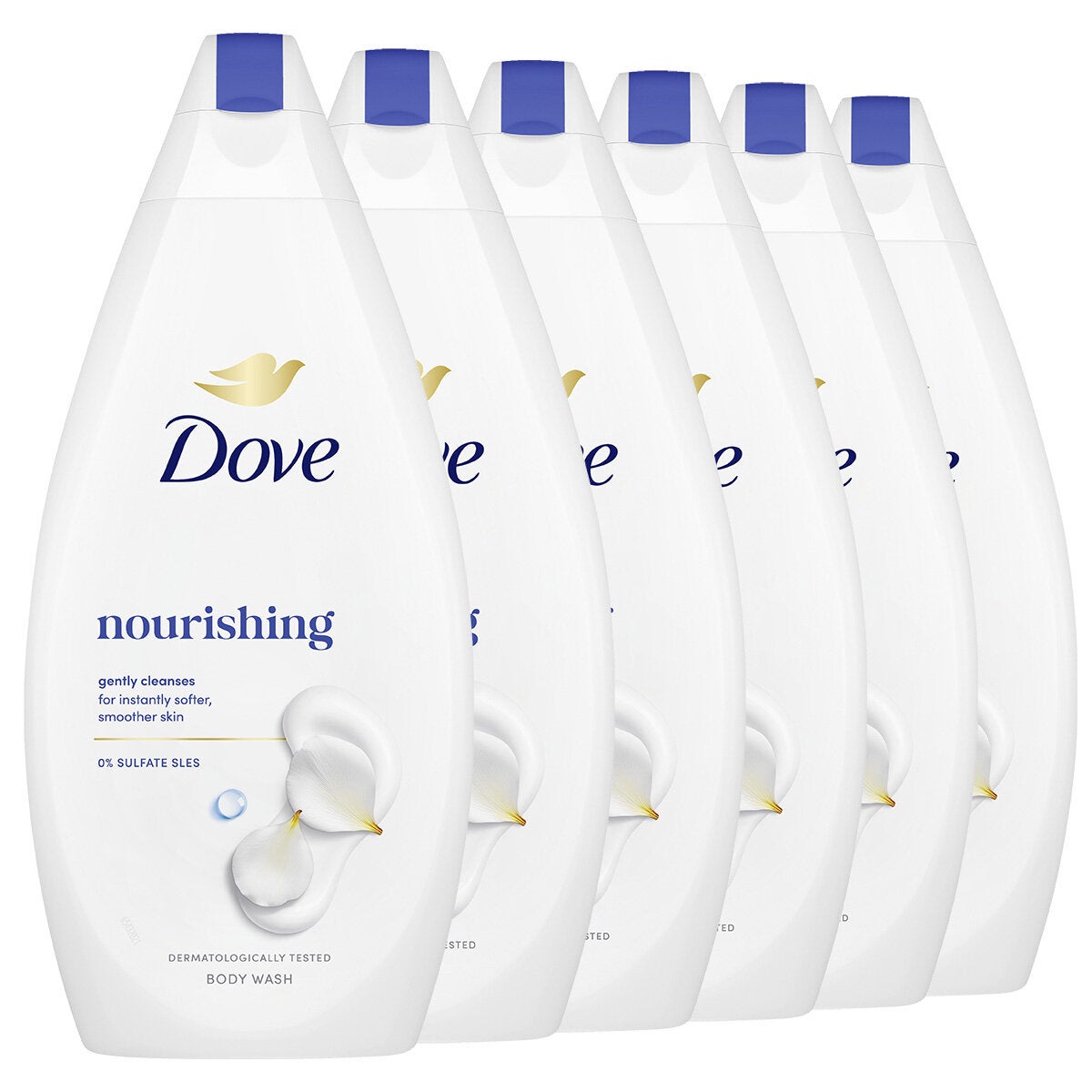 Dove Body Wash 6 x 450ml