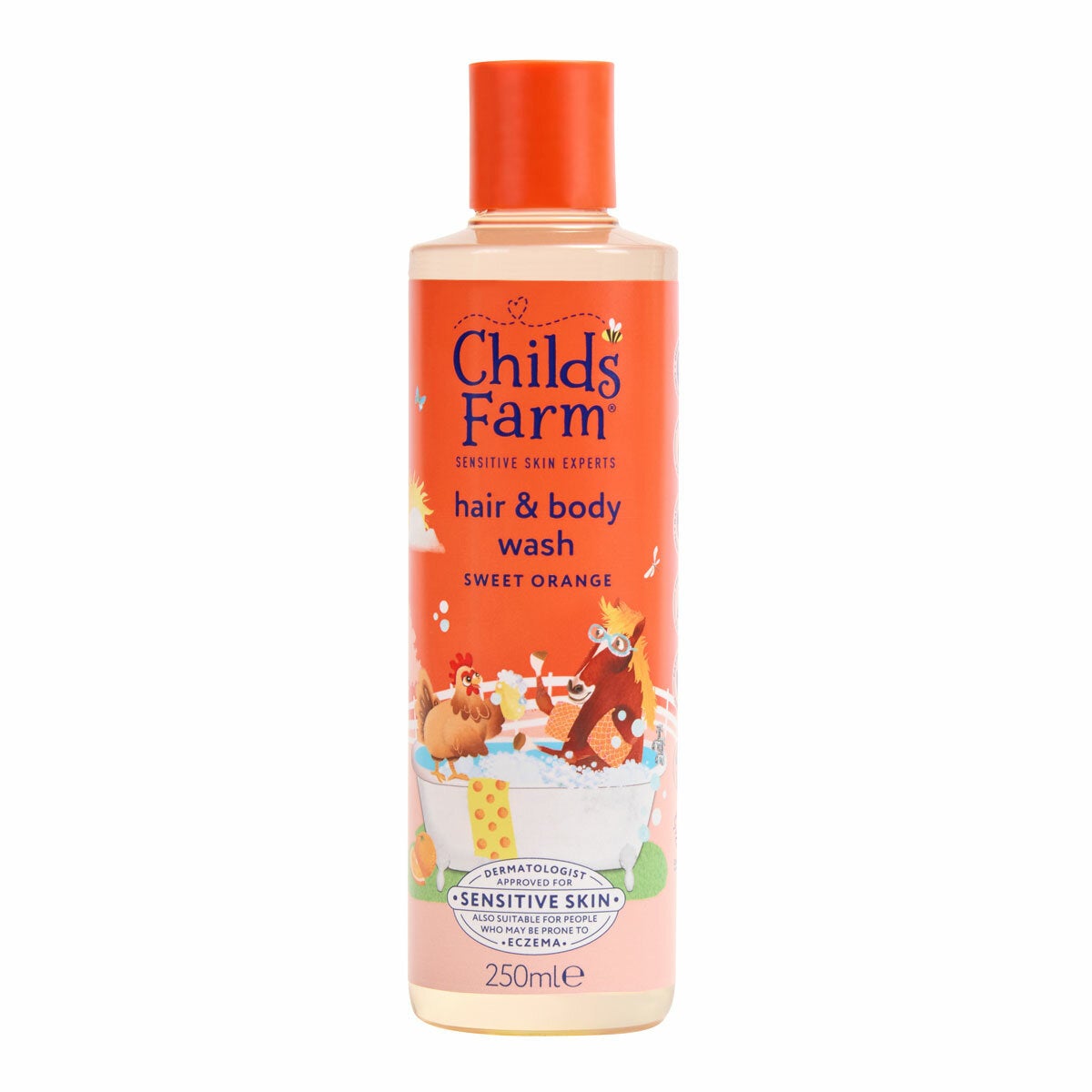 Childs Farm Sweet Orange Hair & Body Wash, 6 x 250ml