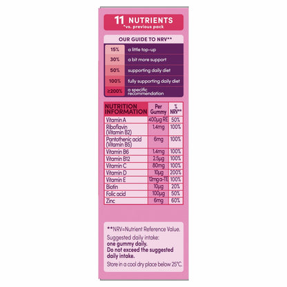 Bassetts Raspberry Multivitamin 7-11 Years, 5 x 30 Count