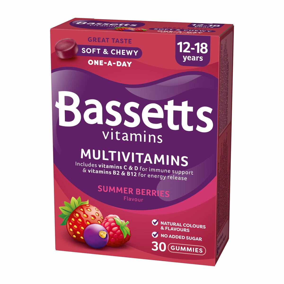 Bassetts Summer Berries Multivitamin 12-18 Years, 5 x 30 Count