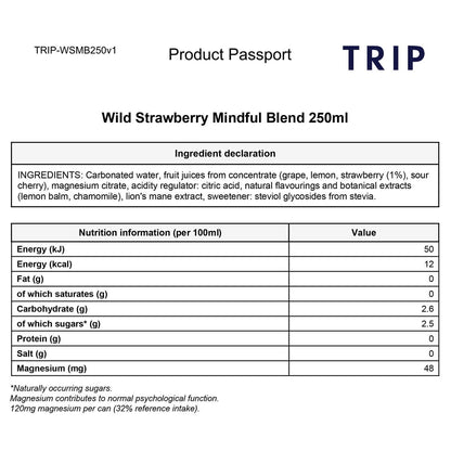 Trip Mindful Blends Summer Mixed Pack, 12 x 250ml