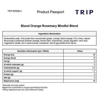 Trip Mindful Blends Summer Mixed Pack, 12 x 250ml