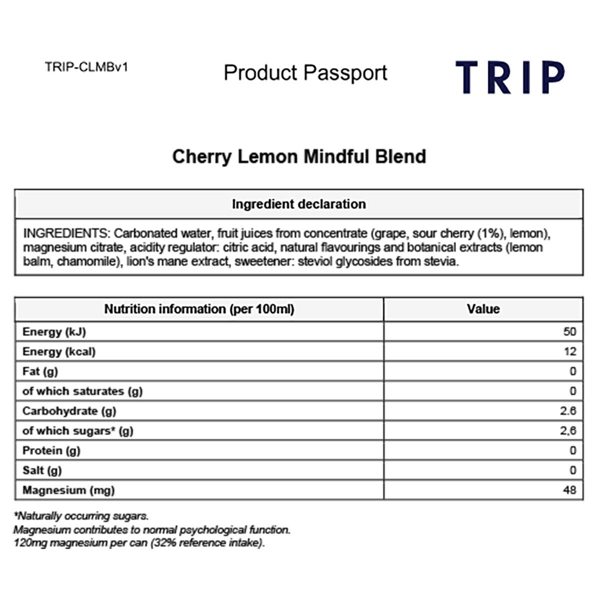 Trip Mindful Blends Mixed Pack, 12 x 250ml