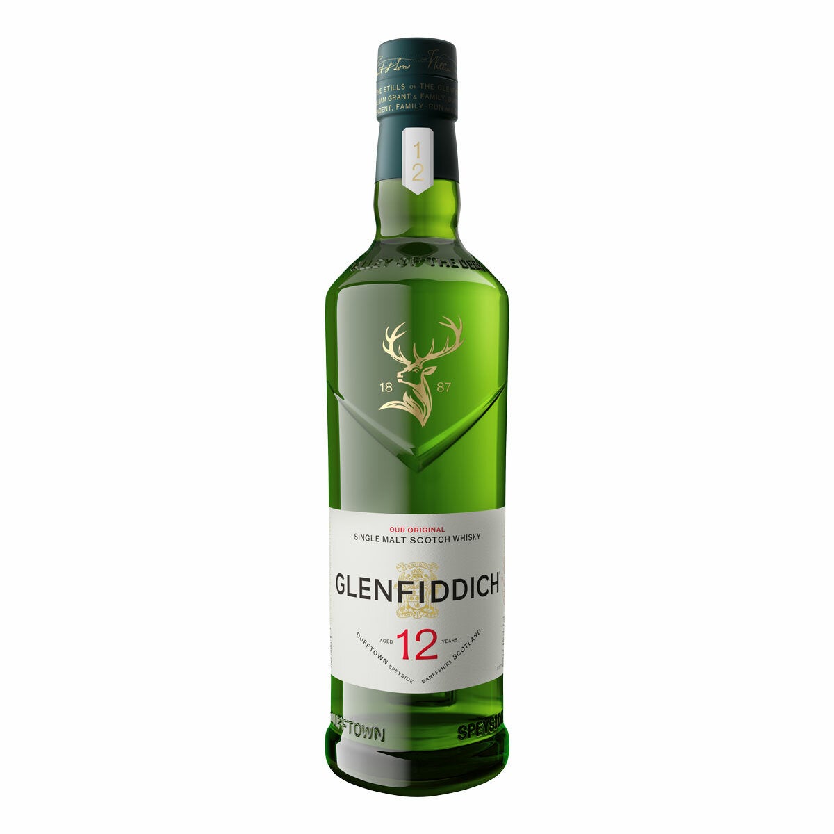 Glenfiddich 12 Year Old Single Malt Whisky, 70cl