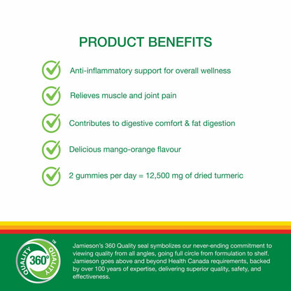 Jamieson Turmeric Gummies, 110 Count