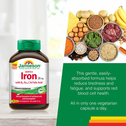 Jamieson Gentle Iron Tablets, 150 Count