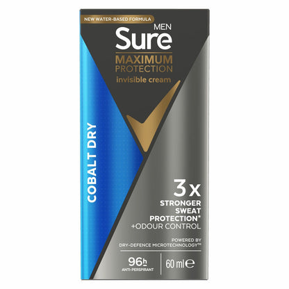 Sure Mens Maximum Protection Anti Perspirant, 3 x 60ml
