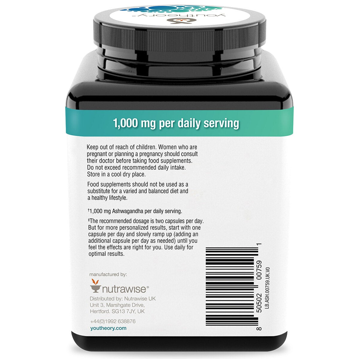 Youtheory Ashwagandha, 150 Count