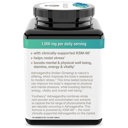 Youtheory Ashwagandha, 150 Count