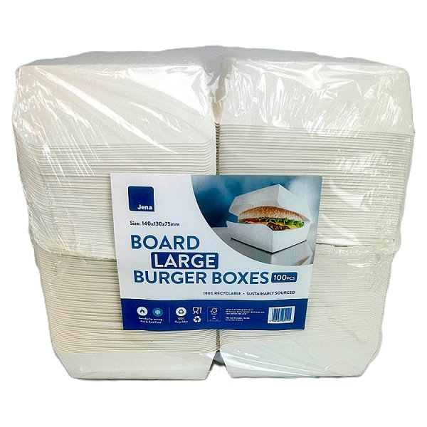 Large Burger Boxes 100pcs (140x130x75mm)