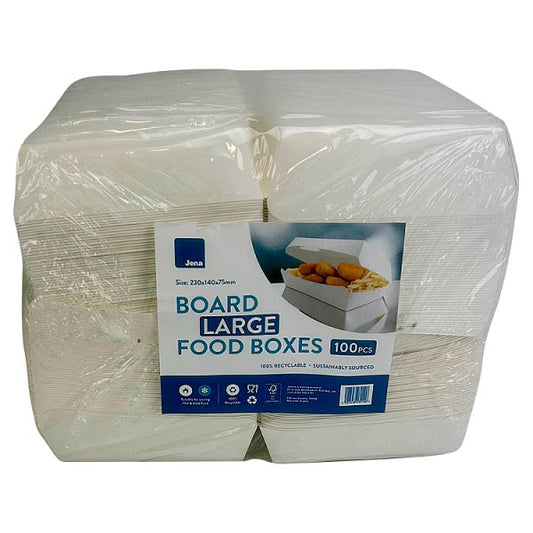 Large Food Boxes 100pcs (230x140x75mm)