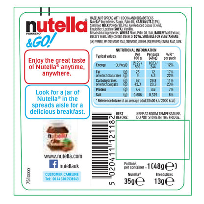 Nutella & Go! 12 x 48g