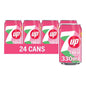 7UP Zero Pink Lemonade, 330ml Can (Pack of 24)