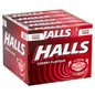 Halls Sugar Free Cherry Mentho-Lyptus Throat Lozenges Stick 32 g (Pack of 20)