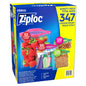 Ziploc Gallon, Quart, Sandwich, and Snack Storage Bags - Variety pack - 347 Total