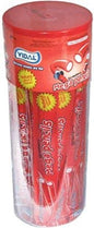 40 x Vidal Strawberry Mega Pencil Sweets Individually Wrapped Foot Long