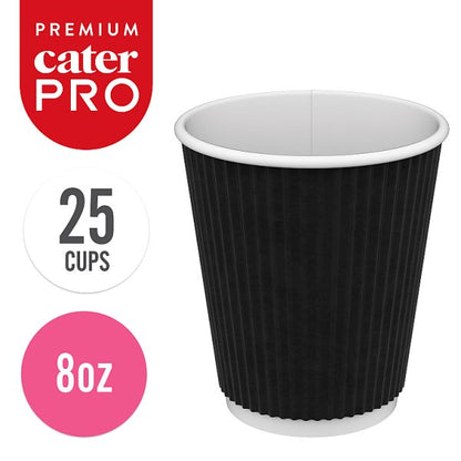 CaterPro Premium 25 PE Lined Paper Triple Wall Cups 227ml