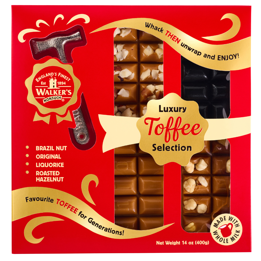 Walker's Nonsuch Luxury Toffee Selection Hammer Pack 400g