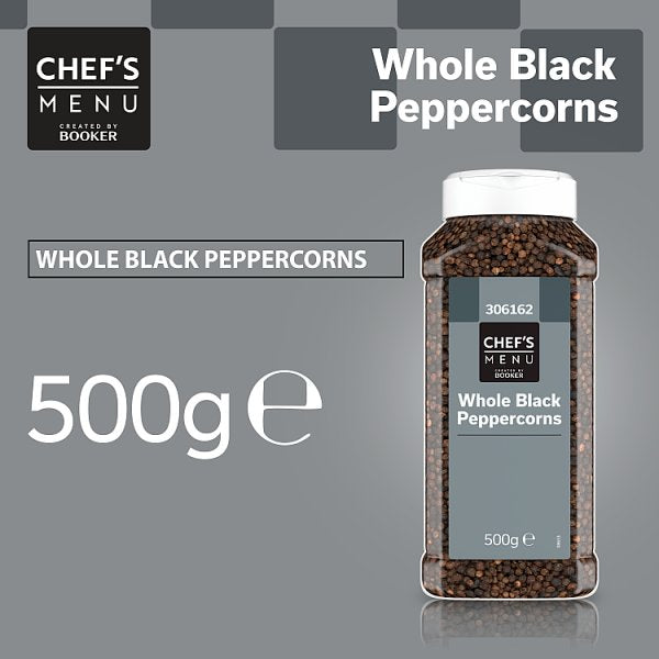 Chef's Menu Whole Black Peppercorns 500g