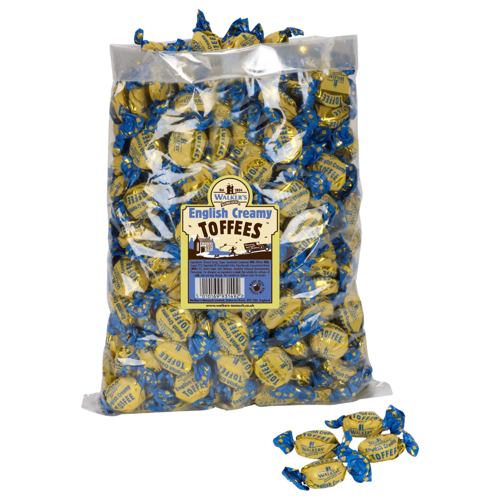 Walker's Nonsuch English Creamy Toffees 2.5kg
