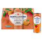 San Pellegrino Italian Sparkling Drinks Zero Sparkling Peach & Clementine Canned Soft Drink 12 x 330ml, 21kCals per can