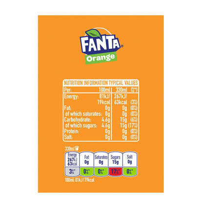 Fanta Orange, 24 x 330ml