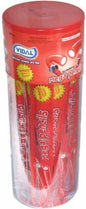 Vidal Mega Strawberry Pencils 40pcs Natural Colour & Flavours