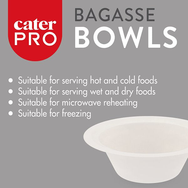 CaterPro 50 Bagasse Bowls 180mm