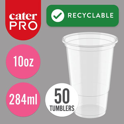 CaterPro 50 Plastic PP 1/2 Pint Tumblers 284ml