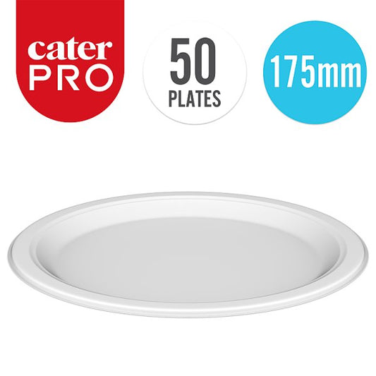 CaterPro 50 Bagasse Plates 175mm