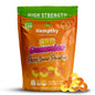 Hempthy CBD Fizzy Sour Peaches - 1000mg High Strength CBD Gummies for Adults - THC Free, Best UK Edible CBD Gummies - 20mg x 50!