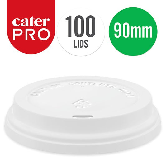 CaterPro 100 Plastic PP Sip Lids 90mm