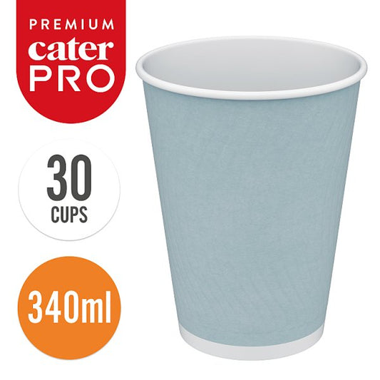 CaterPro Premium 30 Aqueous Lined Paper Double Wall Cups 340ml