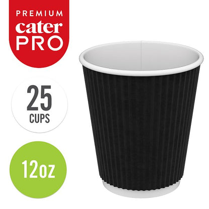 CaterPro Premium 25 PE Lined Paper Triple Wall Cups 340ml